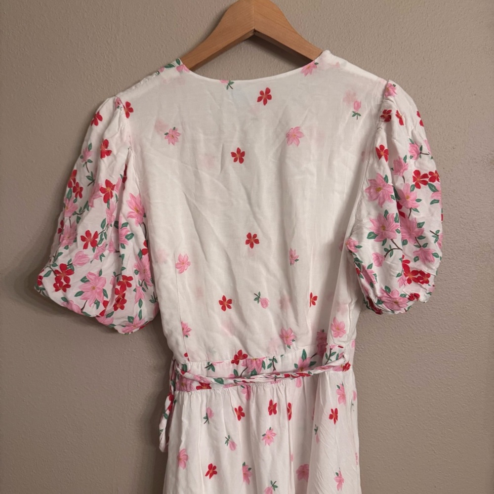 DRAPER JAMES RSVP Floral Wrap Maxi Dress - Picture 6 of 8